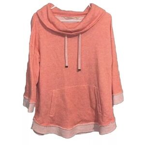 Soft Surroundings Just Beachy Pullover Peach Medium